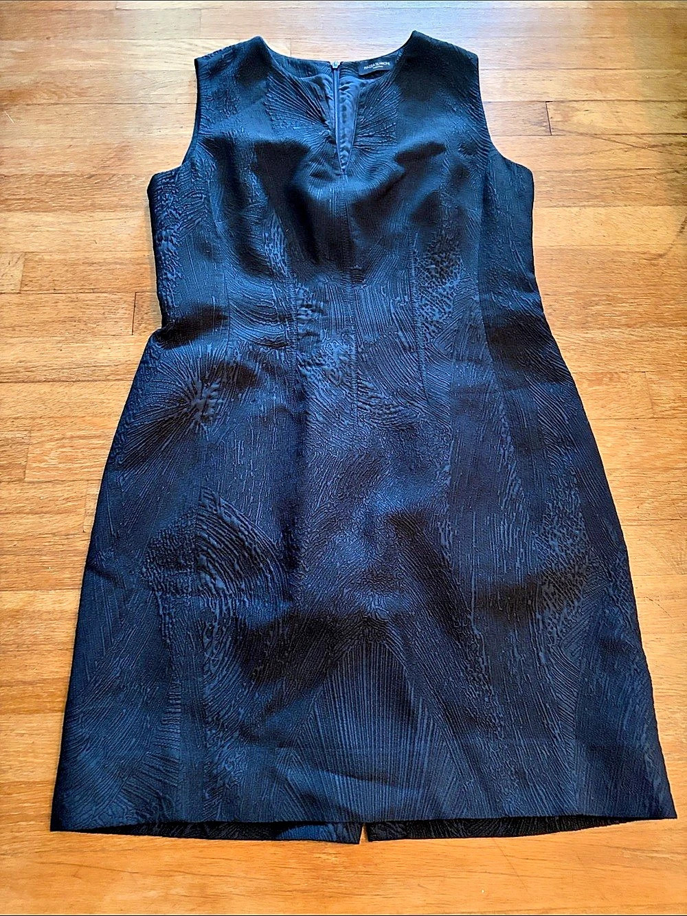 Piazza Sempione Textured/Jacquard Mini Dress in Black Like New